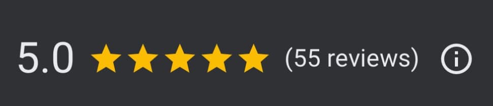 Google rating for RYME: 5.0 stars from 55 reviews.